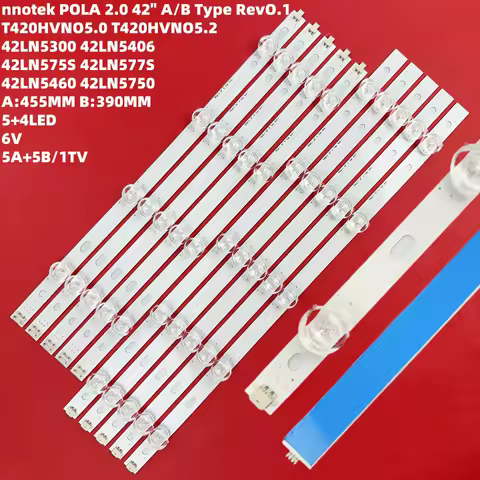 New LED Backlight Strip for INNOTEK POLA2.0 42" TV T420HVN05.0 T420HVN05.2 42LN5758 42LN5406-ZA 42ln5460 42LN5750 42LN575S