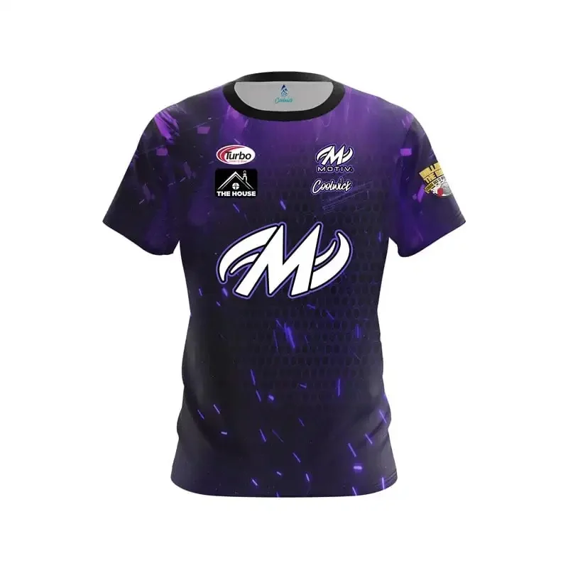 New MOTIV Bowling Jersey Printed Quick Drying Sports Casual Daily Men's Short Sleeved T-shirt Family Matching