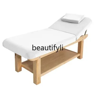 

Electric lifting solid wood beauty bed, special massage bed for beauty salons, ear bed, latex bed