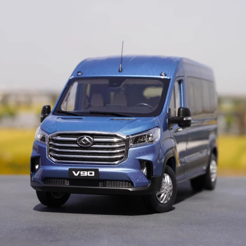 Diecast 1:18 Scale SAIC MAXUS V90 Commercial Vehicle Alloy Model Finished Simulation Collection Decoration Gift Toys Display