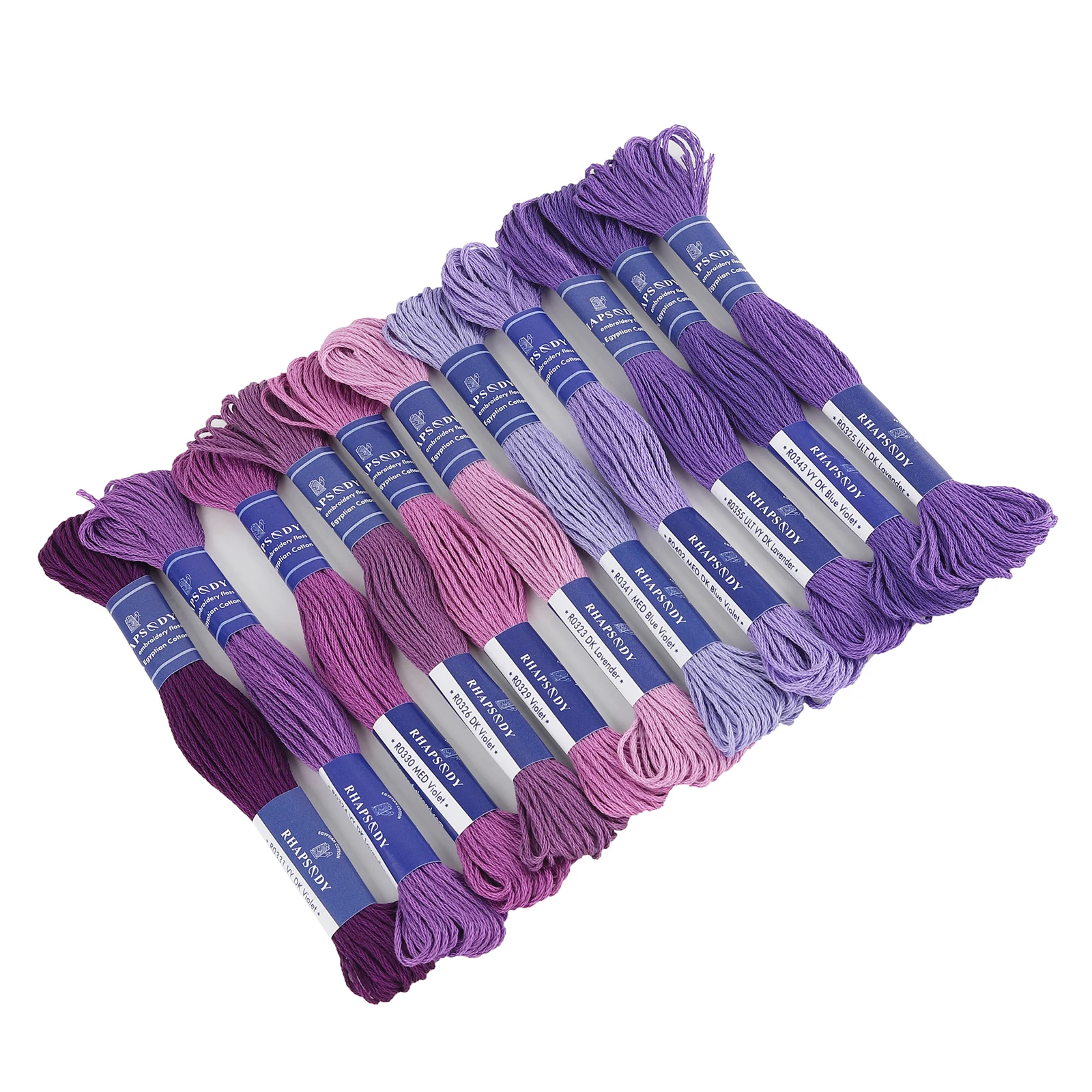 Rhapsodie dmc Qualität ägyptische Baumwolle Stickerei Zahnseide 6 Strang doppelt mercer isierten Kreuz stich faden 12 Farben Set 8 Meter Strang – Detail 16