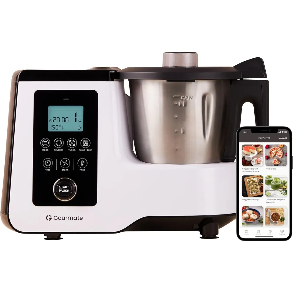 Smart All-in-1 Multi-Cooker, 10+ Cooking Functions, Built-in Scale, Guided Recipes, Steam, Cook, Knead, Bluetooth App