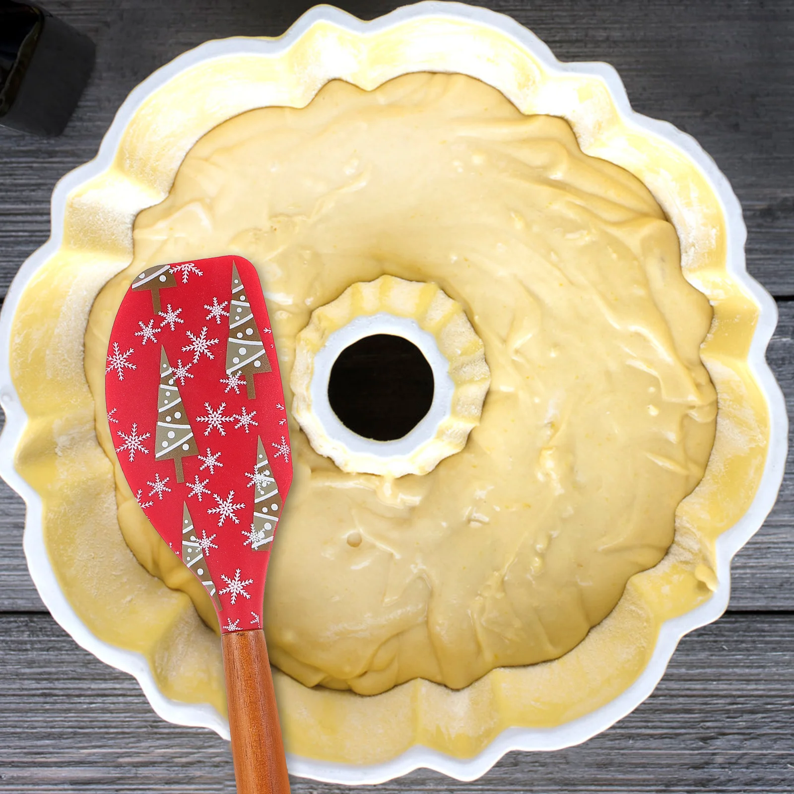 

2Pcs Silicone Spatula Multi Functional Baking Accessories for Efficient Cooking Scraping Mixing Dough Reusable Kitchen Baking