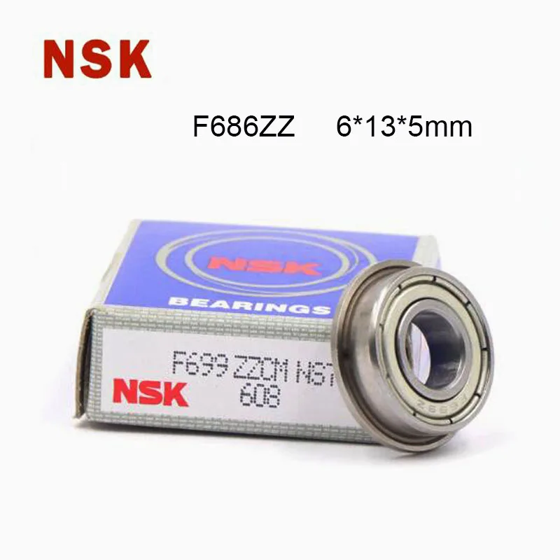 

Origin Japan NSK F686 ZZ Flange Bearing 6x13x5 mm ABEC-9 5/10PCS Flanged F686 Z ZZ High Speed Ball Bearings F618/6ZZ