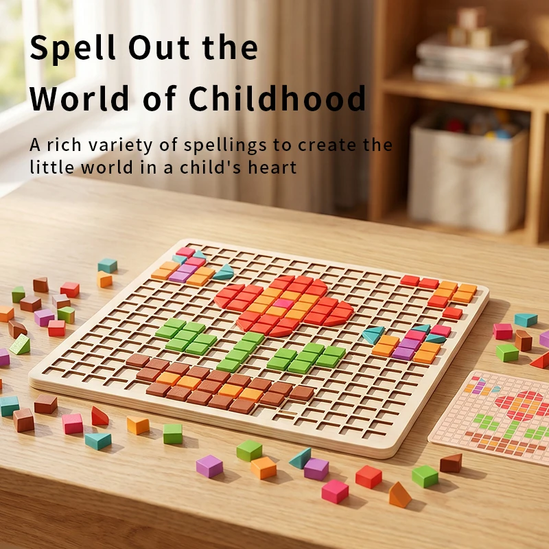 Quebra-Cabeça Lógico de Madeir - Kids Educational Game 3 avaliação e preço