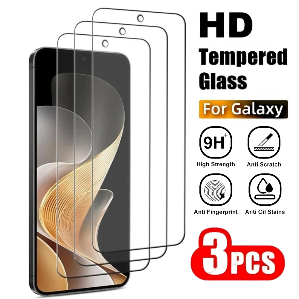 3 Stück Ultra HD Displayschutzfolie für Samsung S25 S24 S23 Ultra S21 S23 S24 FE gehärtetes Glas für Samsung S22 S21 S20 Plus S25 Edge