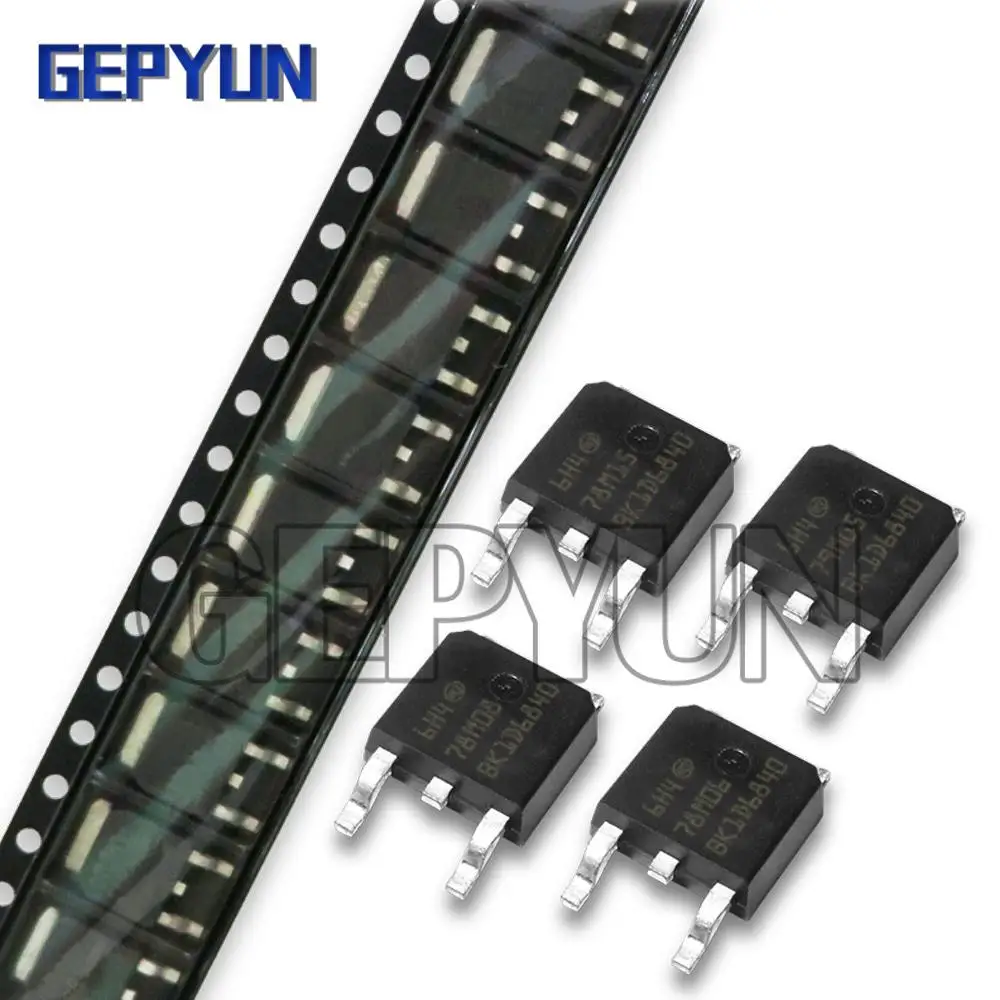 10PCS 78M05 78M06 78M08 78M09 78M12 78M15 79M05 TO-252  Three-terminal voltage regulator Triode