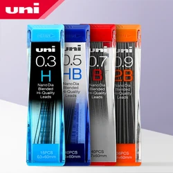 UNI 202ND Pencil Lead 0.3/0.5/0.7/0.9mm Nano Extra Hard Mechanical Pencil Refill Kuru Toga Smooth Writing HB/2H/2B Stationery