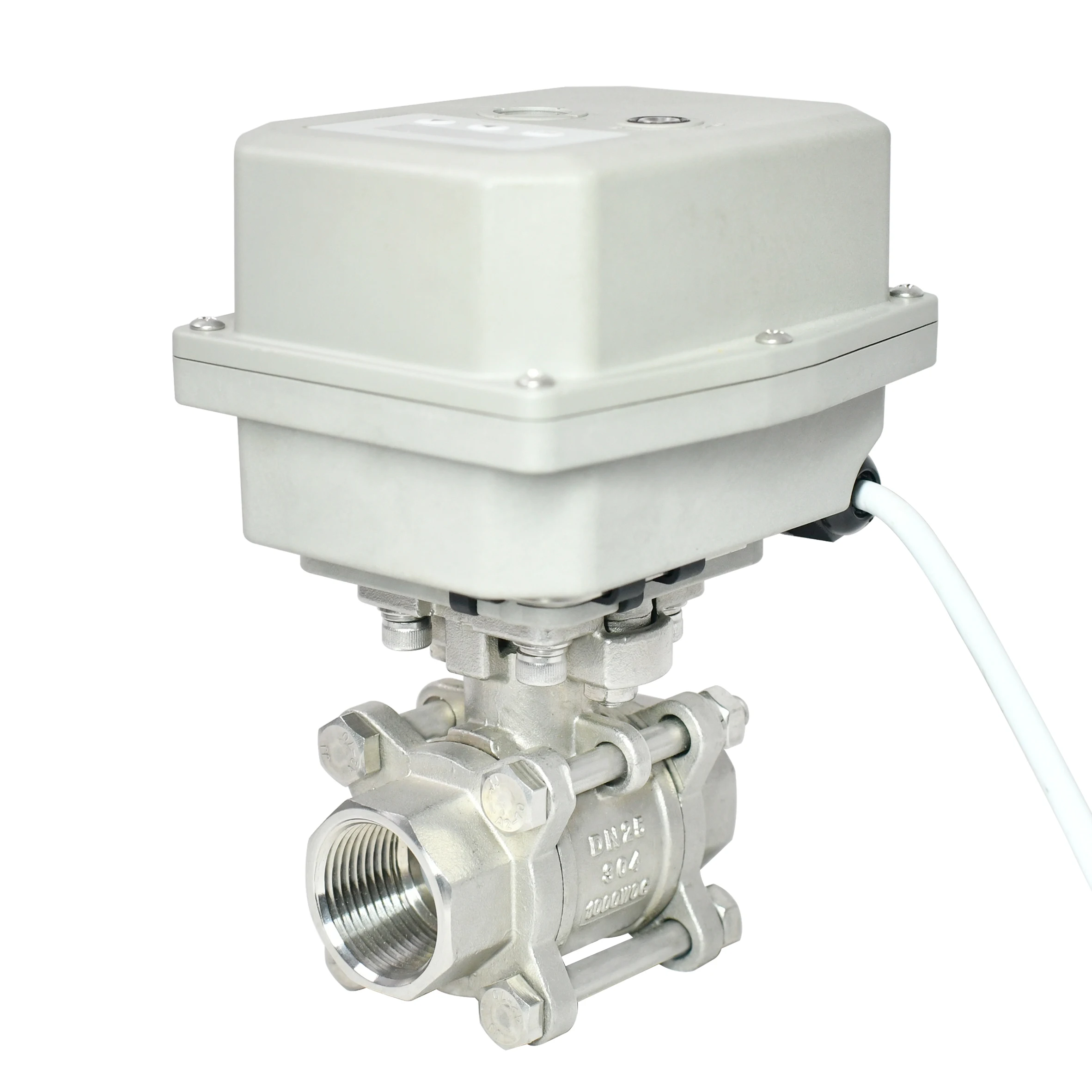 A550-S25-S23-B 2 Way DC24v 1 in DN25 3pcs Stainless Steel304 Automatic Water Drain Valve with Timer
