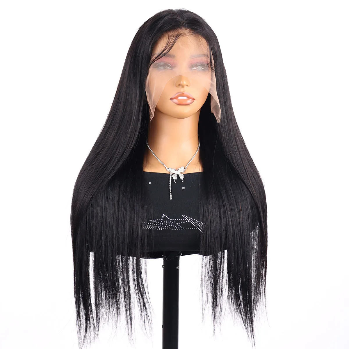 250 Density 13x6 Bone Straight Hd Lace Front Wig 40 46 50 Inch 13x4 Lace Frontal Human Hair Wigs For Women Raw 360 Full Lace Wig image 2