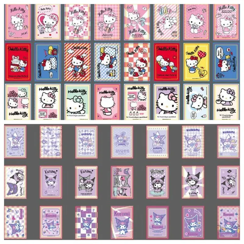 Imagem -04 - Sanrio Mini Sticker Book para Crianças Cute Cartoon Handbook Extra Many Estilos Decoração Adesivo Presentes Atacado Novo 24 Pcs