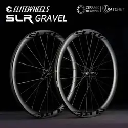 ELITEWHEELS GRAVEL Carbon Wheelset Ratchet System 36T Disc Brake SLR 700C Cyclocross Wheels Center Lock SHIMAN0 XDR Hub 35x32mm