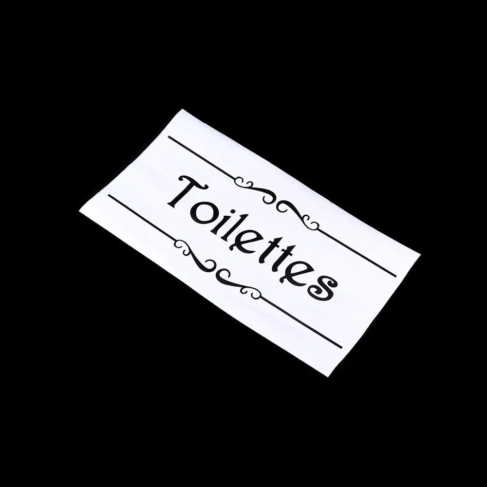 Toilettes Fashion Home Decals Door Vinyl Decor Wall Sticker Toilet