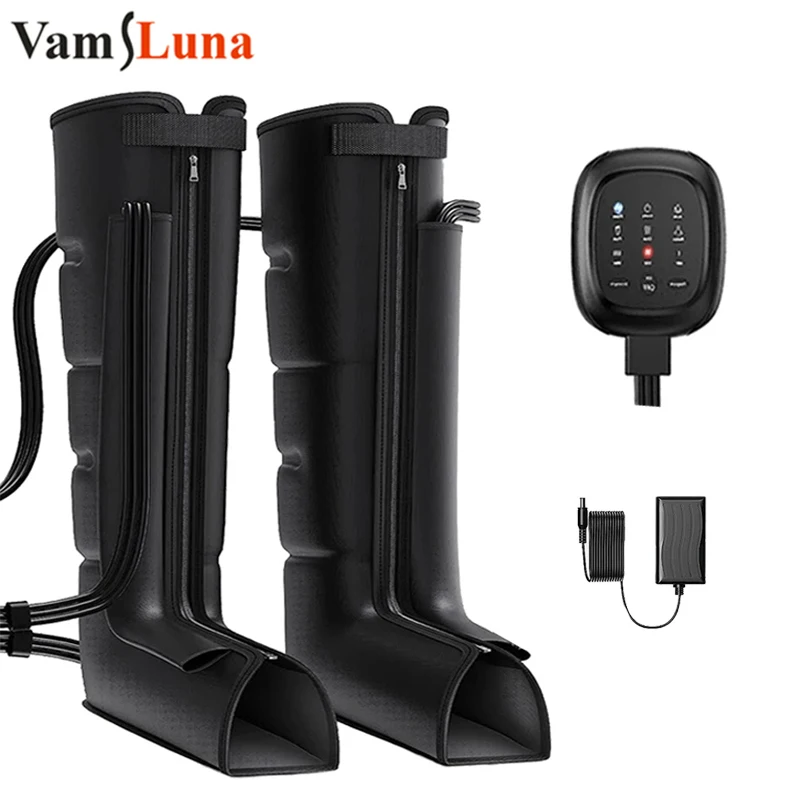 Air Compression Circulation Leg Massage Air Pressure Recovery Boots Power Pump Lymphatic Drainage Device Professional Athletes