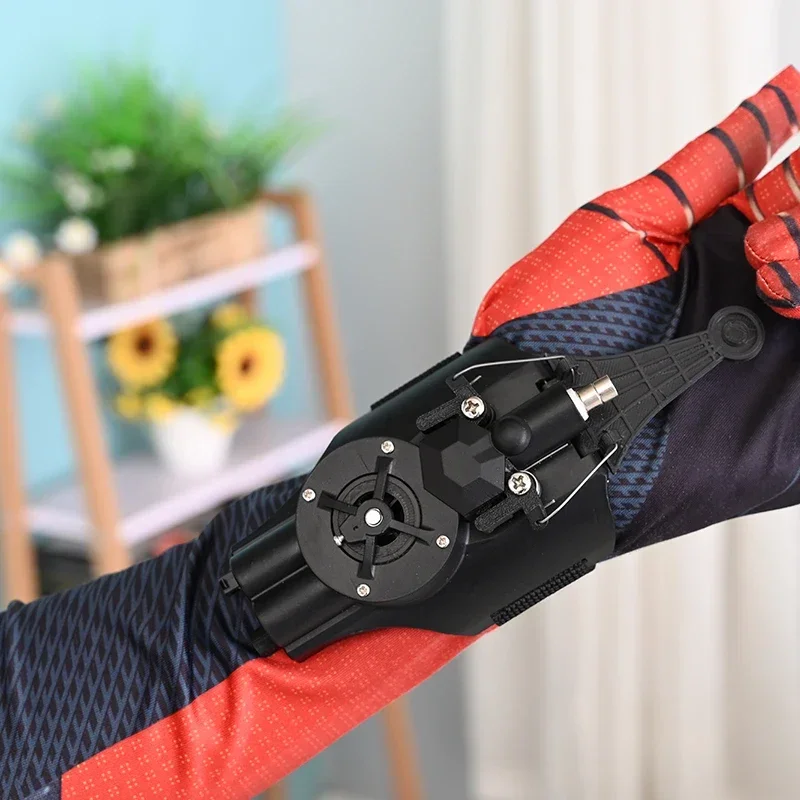 Spiderman Web Shooters Spider Man WRIST Launcher รุ่นอัพเกรด Peter Parker คอสเพลย์ Gadgets ชุดของเล่นสําหรับของขวัญเด็กเด็ก