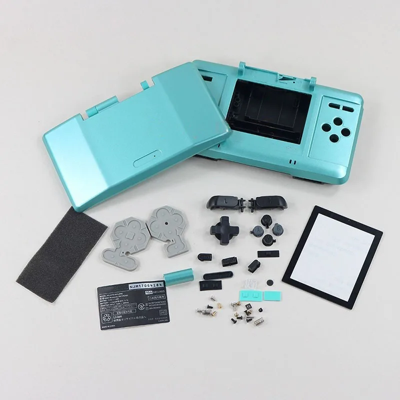 1 مجموعة ل نينتندو DS ل NDS لعبة وحدة التحكم استبدال حالة إصلاح أجزاء كامل الإسكان شل غطاء مع أزرار ومسامير #5