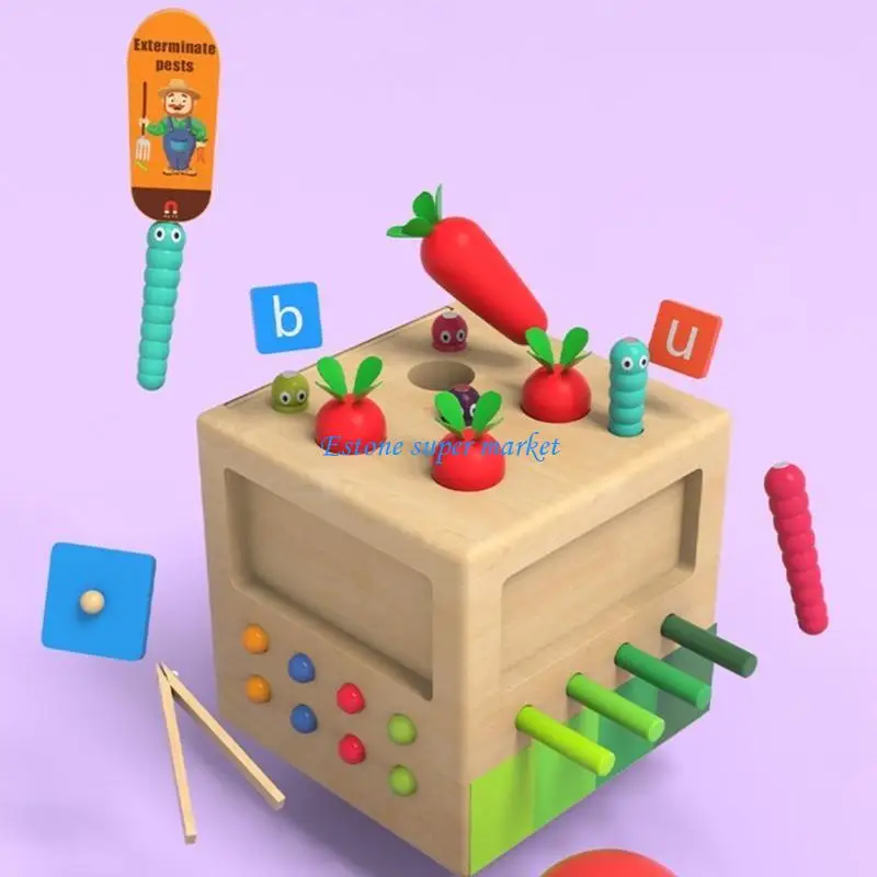 090B Educational Puzzle Box Geometric Plugging Toy Block Set for Preschool Sensory Enlightenment Boy Girl Learning Board Toy