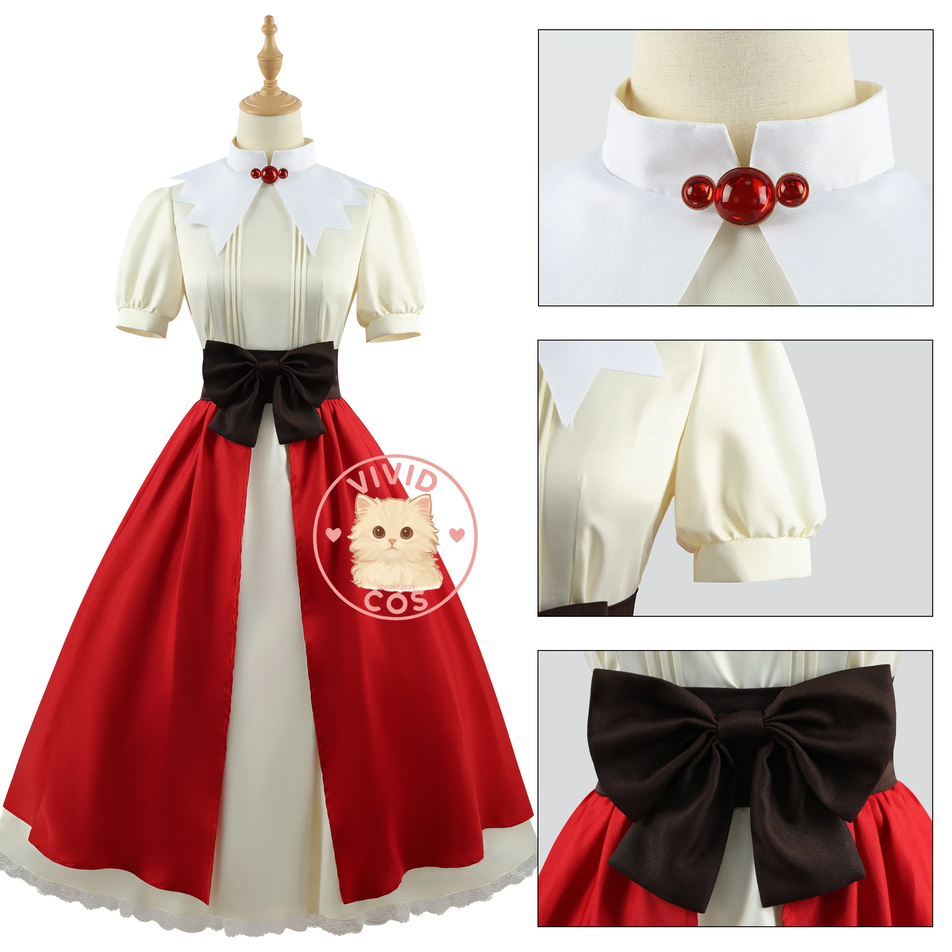 Anime Cardcaptor Sakura Sakura Kinomoto Cosplay Costume Cute Women Dress for Women Wig Hat Grandfather Gift Role Play Outfit