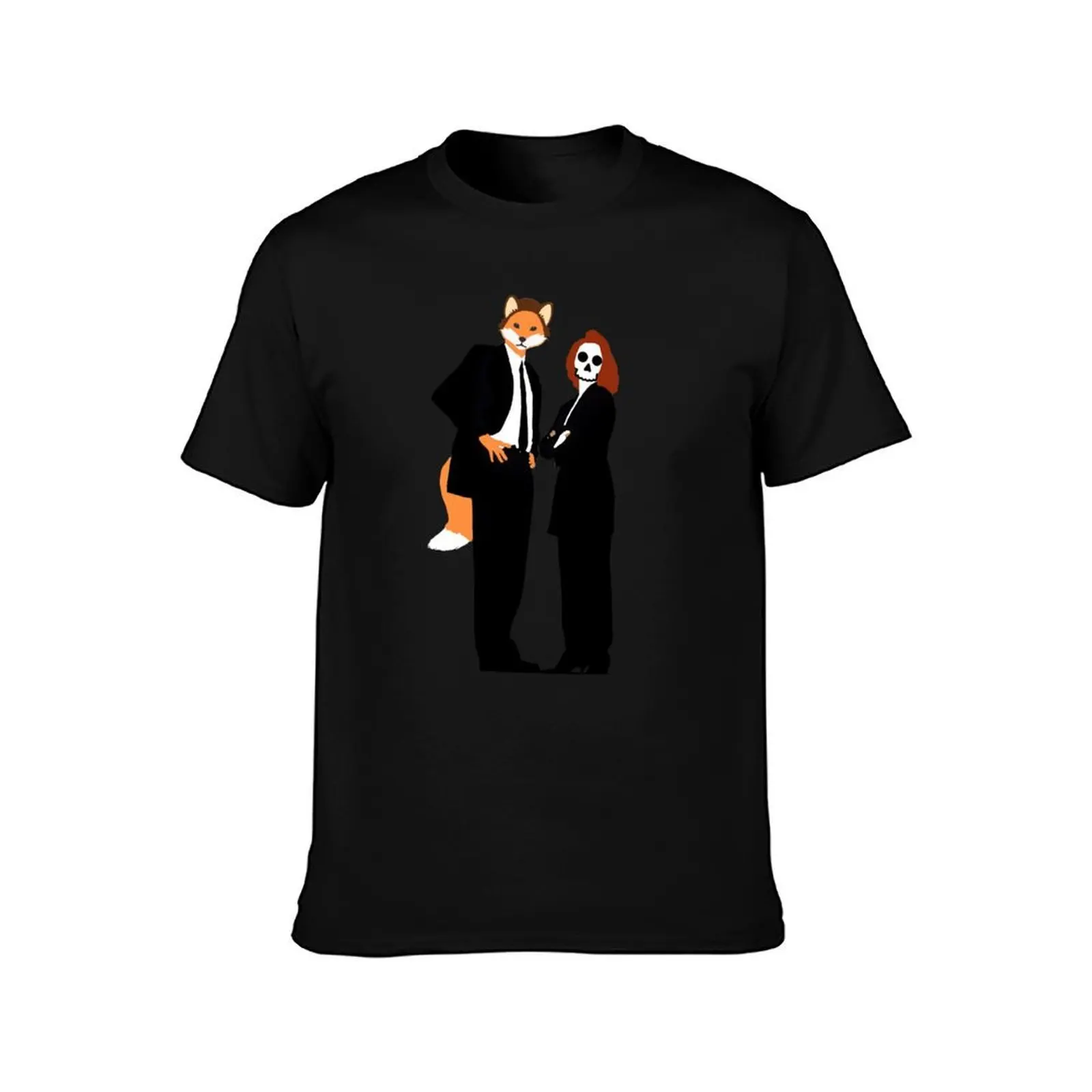 Fox and Scully - The X Files T-Shirt Simple Print Design T-Shirt