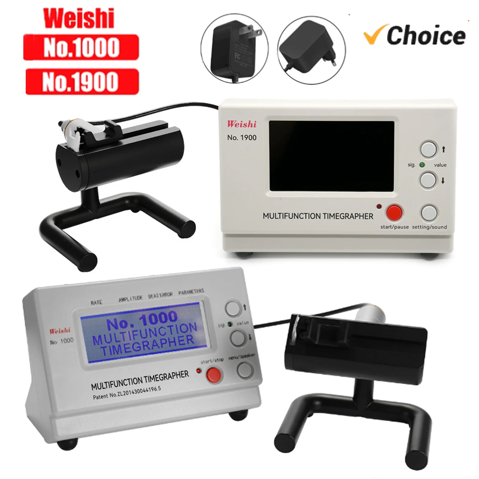 WeiShi No.1000/No.1900 Timegrapher Watch Testing Tool Watch Tester for Repairers Hobbyists Watch Test Repairing Tool Timing Test