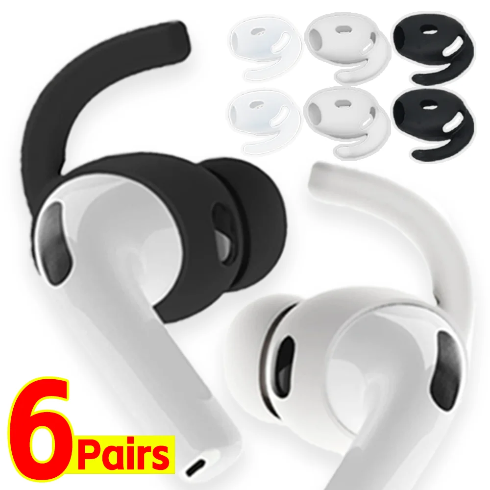 6-1 Paar Silikon-Ohrstöpsel für Airpods Pro 3 Schützt Ohrhörer Schutz-Ohrpolster Rutschfeste Kopfhörer-Ohrstöpsel für AirPods Pro3