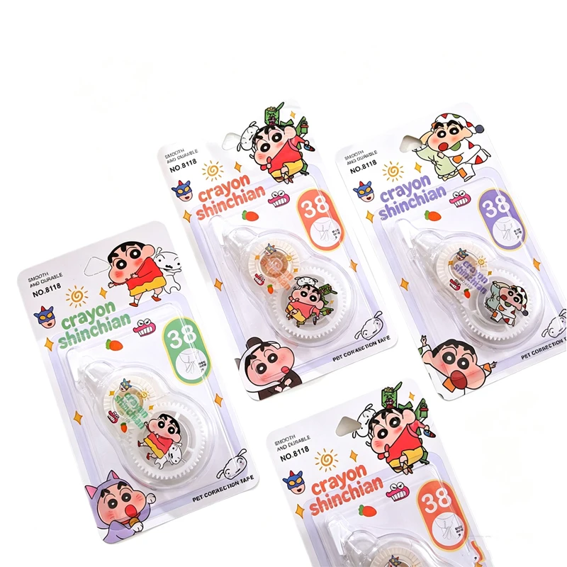 1/3/5pcs Cute Crayon Shin-chan Cartoon Office School Tool  Correction Tape Kawaii Children Learning Supplies Correction Sticker
