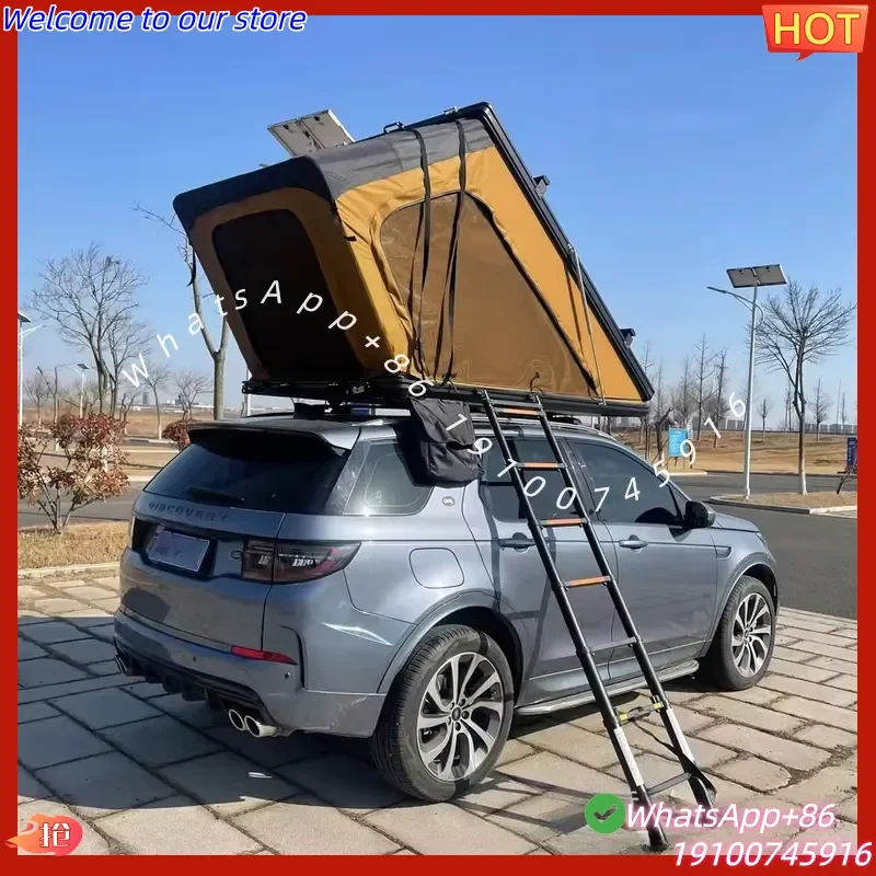 2026Hot 4x4 SUV Off-Road Adventure Hard Shell Roof Tent Canvas and PVC for Car Camping for Outdoor Use on Sale