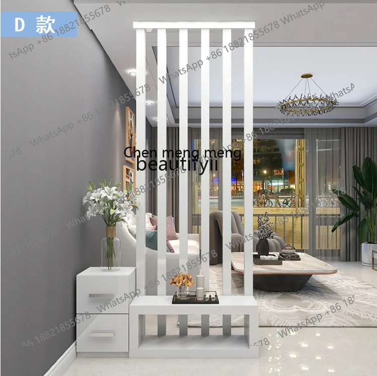 D178 Paint pillar, shoe cabinet, foyer partition, double-sided cabinet, shoe change stool combination cabinet, room