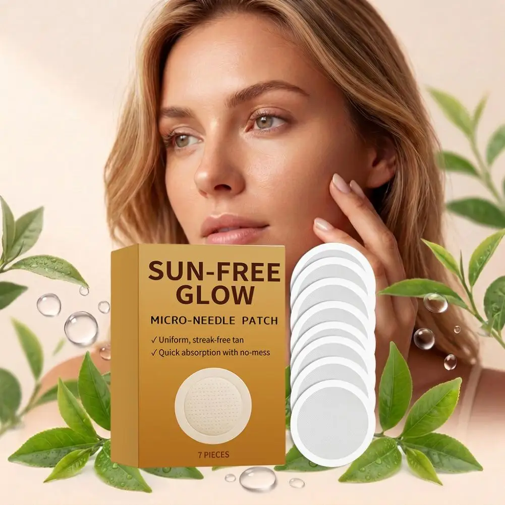 Sun Free Glow Micro Needle Patch Flexible Paste Design Fit Multiple Part Realize Integrated Even Full Body Darkening_voghion.com