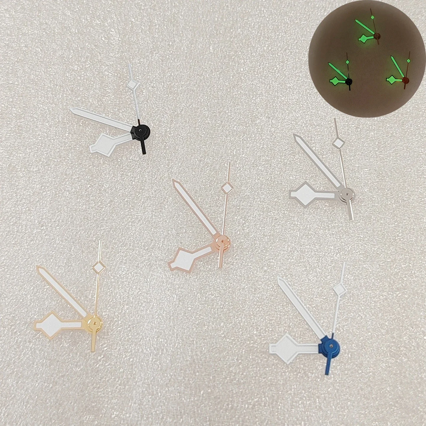 NH35 Watch Accessories Vintage Retro Sword Hand for Seiko NH35 NH36 Movement Watch Needle Snow Hands Green Lume Vintage