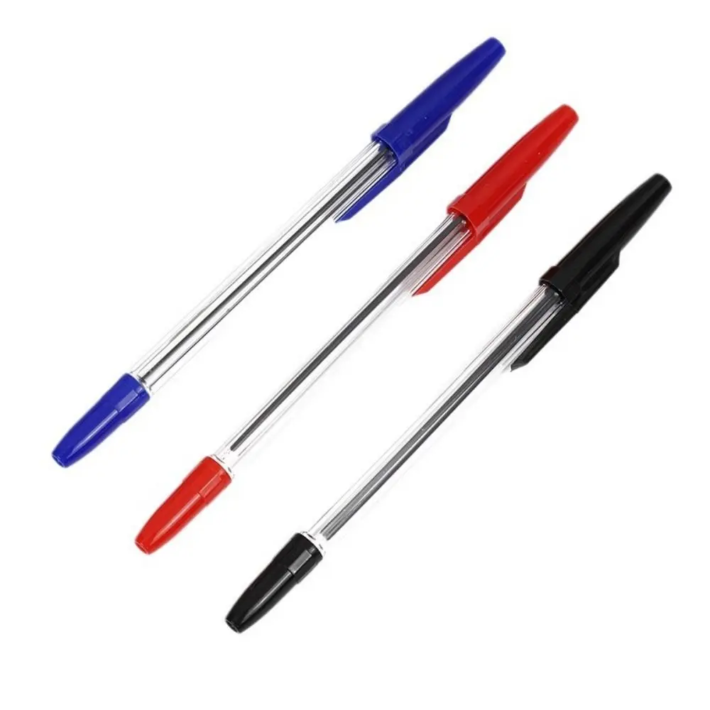 

20Pcs 1.0mm Ballpoint Pen Black/Red/Blue Simple Appearance Plastics Gel Pen 3 Colors Portable Longlasting Point Pens