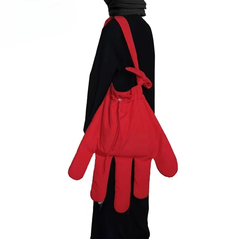 Y2k Vintage Solid Glove Bag High-capacity Simple Men Nylon Underarm Tote Bags Personality Korean Casual Women Shoulder Handbags