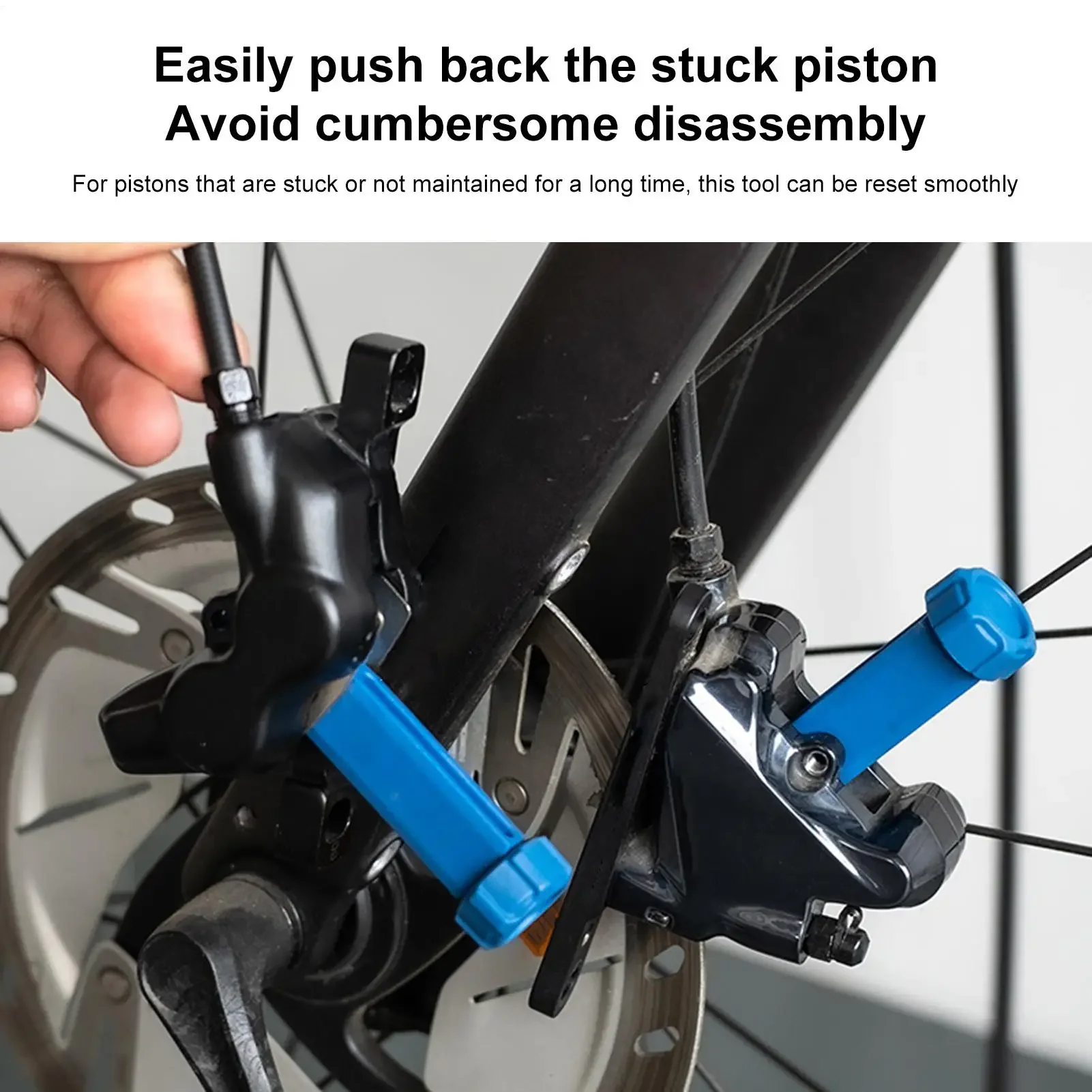 Mountain road bicycle oil disc piston reset hydraulic brake caliper piston extension tool bicycle repair tool image 3