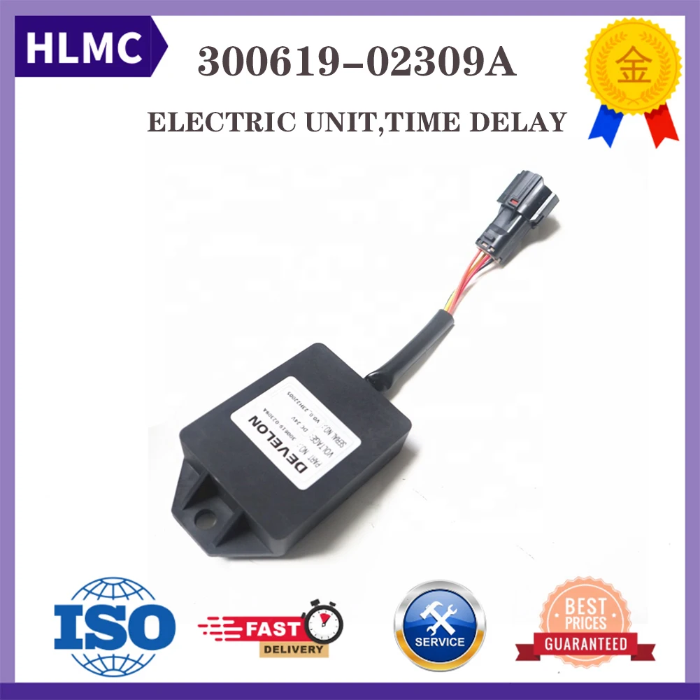 

300619-02309A 30061902309A Electronic Timer Relay For DL200A DL250A DX140W DX160W DX200A Construction Machinery Parts