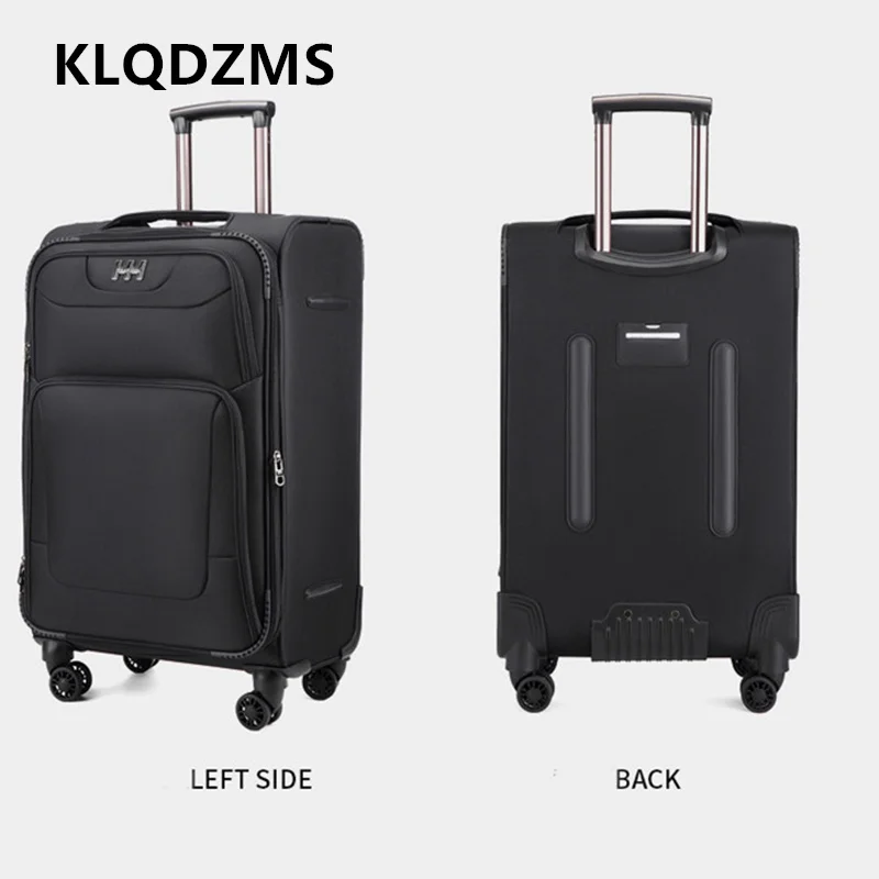 KLQDZMS maleta de tela Oxford cubierta de carrito de gran capacidad caja de embarque de 20 pulgadas 24 "28" caja de contraseña de absorción de golpes equipaje