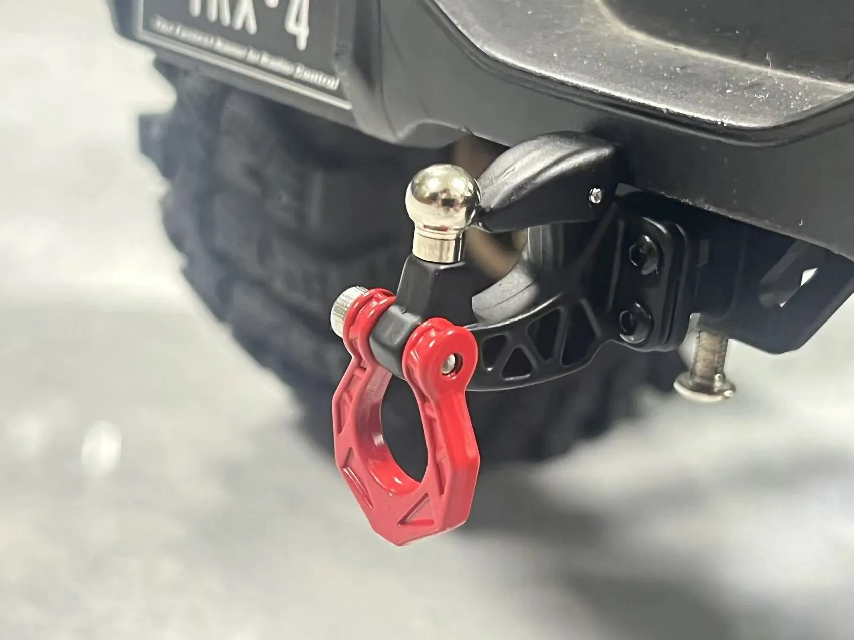Metall Hinten Stoßstange Abschleppen Anhänger Haken Drop Hitch Empfänger Für 1/8 1/10 Rc Crawler Auto Axial Scx10 Traxxas Trx4 Rgt Yikong Redcat – Detail 5