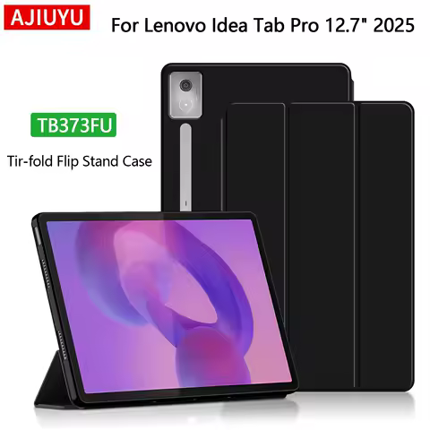Funda For Lenovo Idea Tab Pro Case 12.7 inch 2025 Tri-Folding Flip Stand Cover For Lenovo Idea Tab Pro 12.7" TB373FU Tablet Case