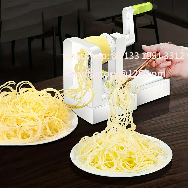 

Customizable Potato Noodle Maker Stainless Steel Vegetable Spiralizer Multifunctional Vegetable Salad Slicer Fruit Graters