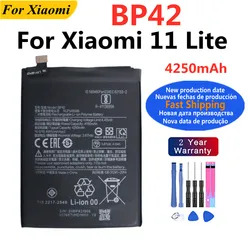 4250mAh BP42 Battery For Xiaomi 11 Lite 11Lite Mobile Phone Batteries + Free Tools