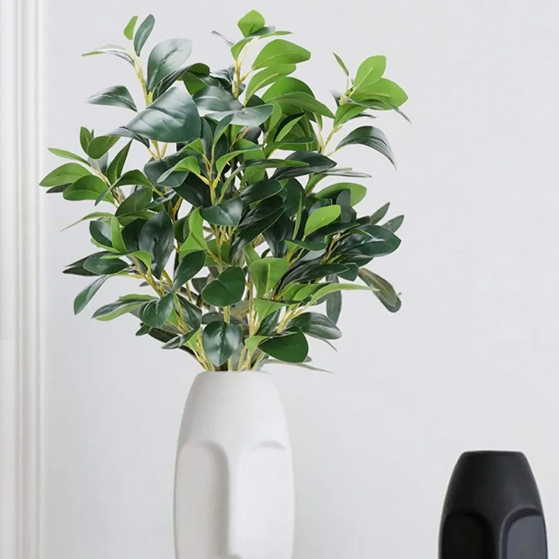 

3pcs Simulation Greenery Wedding Decoration Bean Leaves Holiday Arrangement Landscaping Simulation Greenery Plastic Home Decor