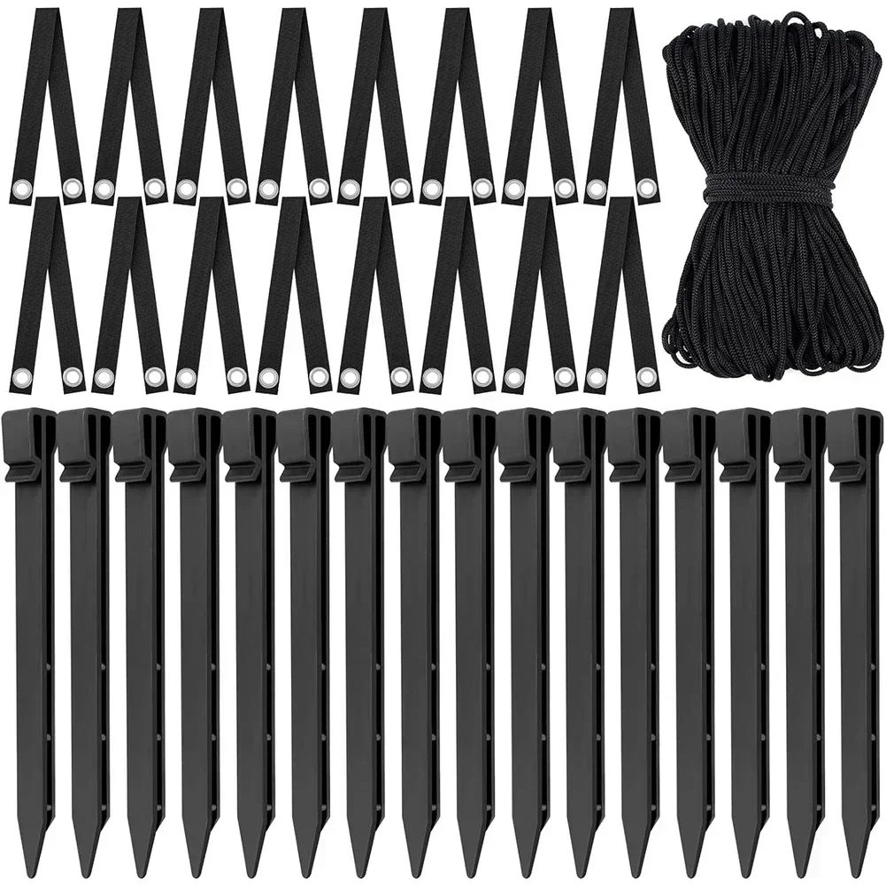 

Tree Stake Kit Tree Stakes Straps Rope Young Trees Anchoring Kit For Fix Sapling Plant Cages & Supports Accessories