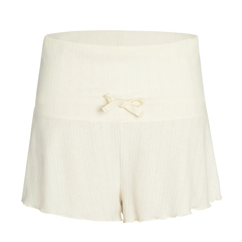 Pantaloncini da balletto da donna Pantaloni da allenamento per yoga e danza con coulisse a vita alta