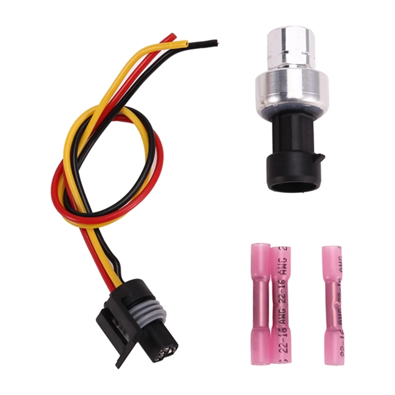 A/C Refrigerant Pressure Switch Sensor & Connector 13587668 Fit For GM Buick Chevrolet Hummer