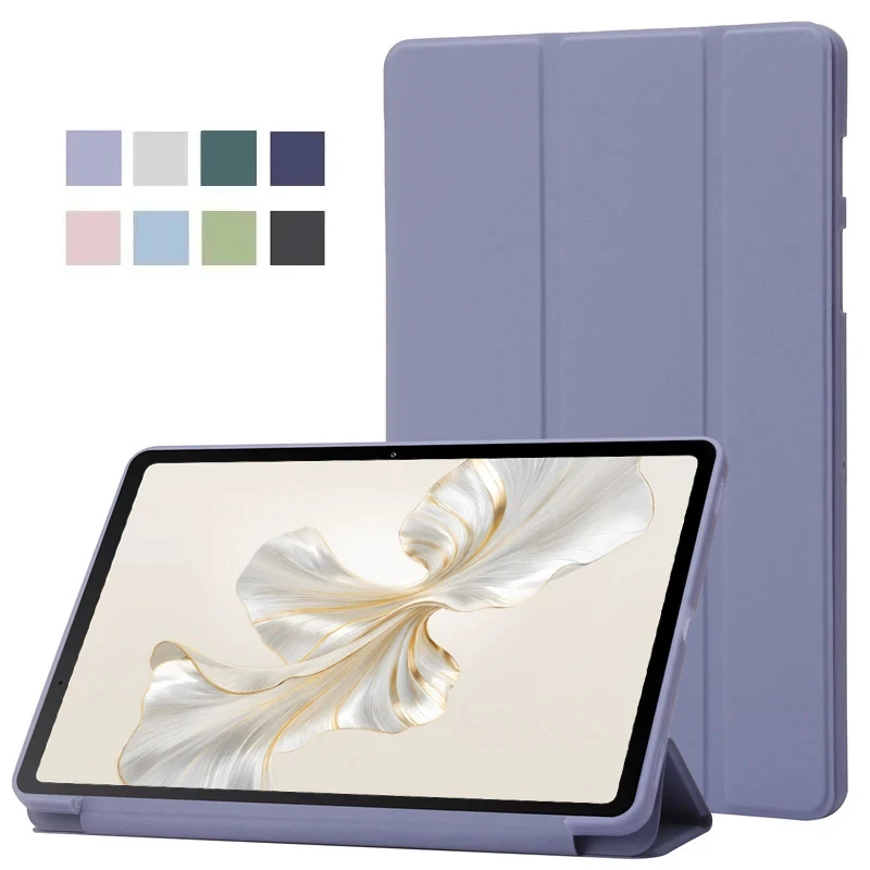 

For Huawei Honor Pad 9 Case 2024 HEY2-W09 HEY2-W19 12.1 inch Magnetic Trifold PU Leaher Soft Back Stand Tablet Cover Funda Coque