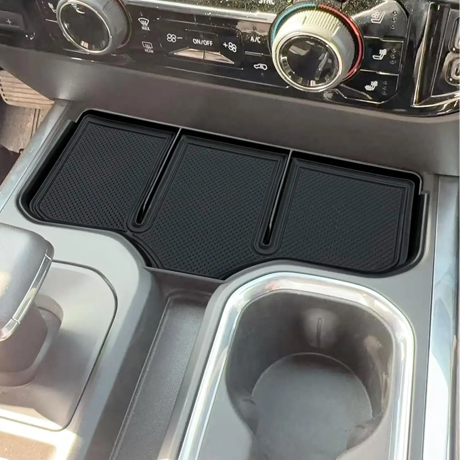 

Kptidy Center Console Organizer for 2023-2025 Silverado/Sierra 1500 & 2022 Refreshed 1500 Models Accessories Front Storage Tray