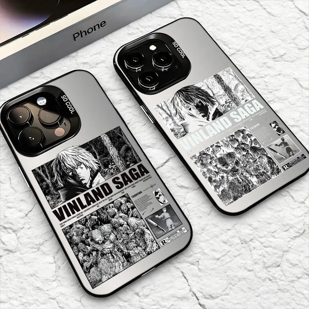 Cool v-vinland s-saga Anime m-manga Funda de teléfono para iPhone 17 16 15 14 13 12 11 Pro Max Air Matte Laser Aurora Funda a prueba de golpes