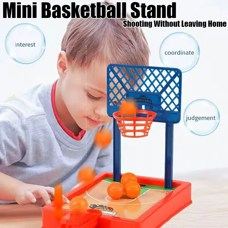 مجموعة ألعاب كرة سلة صغيرة محمولة للسفر أو المكتب، ألعاب كروية مناسبة للاستخدام الداخلي أو الخارجي لشخصين #3