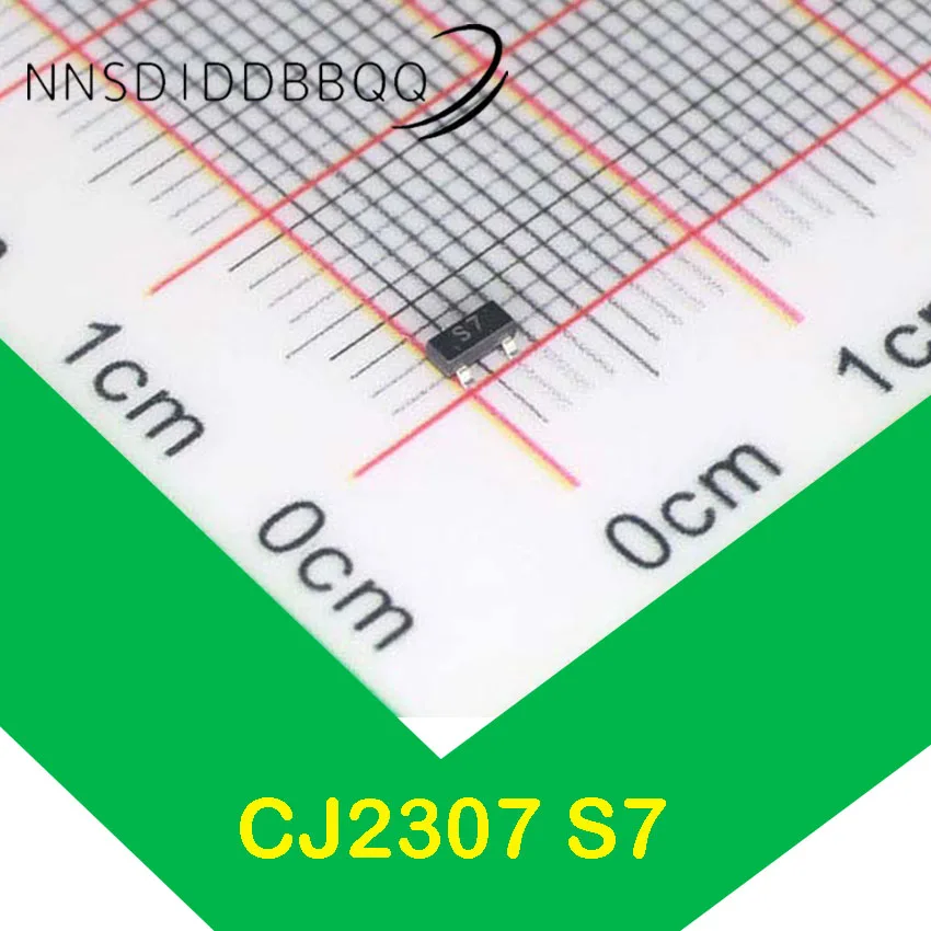 Transistor MOSFET SOT-23 P Canal,-30V,-2.7A,88mΩ @-10V, 20 unids/lote, CJ2307 S7