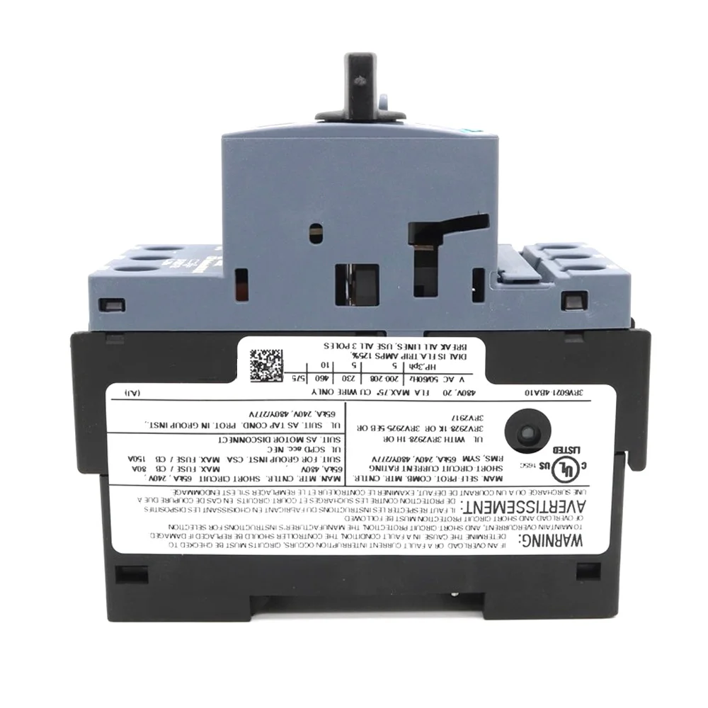 Original Current Adjustable Circuit Breakers Protect 3RV6021-4AA15/4BA15/4CA15/4DA15/4NA10/4EA10/4PA10/4FA10 Rotary Smart Switch