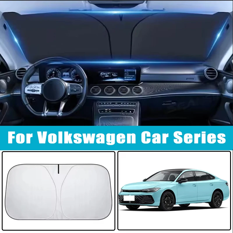 

Car Windshield Sunshades Cover for Volkswagen Golf Polo Passat Tiguan Touareg Jetta Atlas Beetle Sun Protection Car Accessories